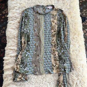 Andree Floral Crepe Blouse